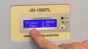 JFY Solar Inverter 0W Low Power Output