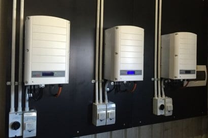 3 x SolarEdge 27.6kW inverters installed by Gold Coast Solar Power Solutions