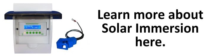 Find out more about Solar Immersion and store surplus solar power here.