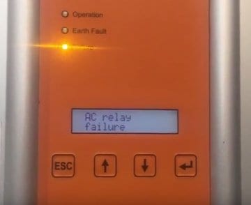 Delta Solivia solar inverter AC Relay Failure