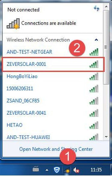 Zeversolar wifi networks