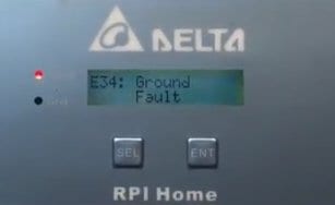 Delta RPI Home E34 Ground Fault