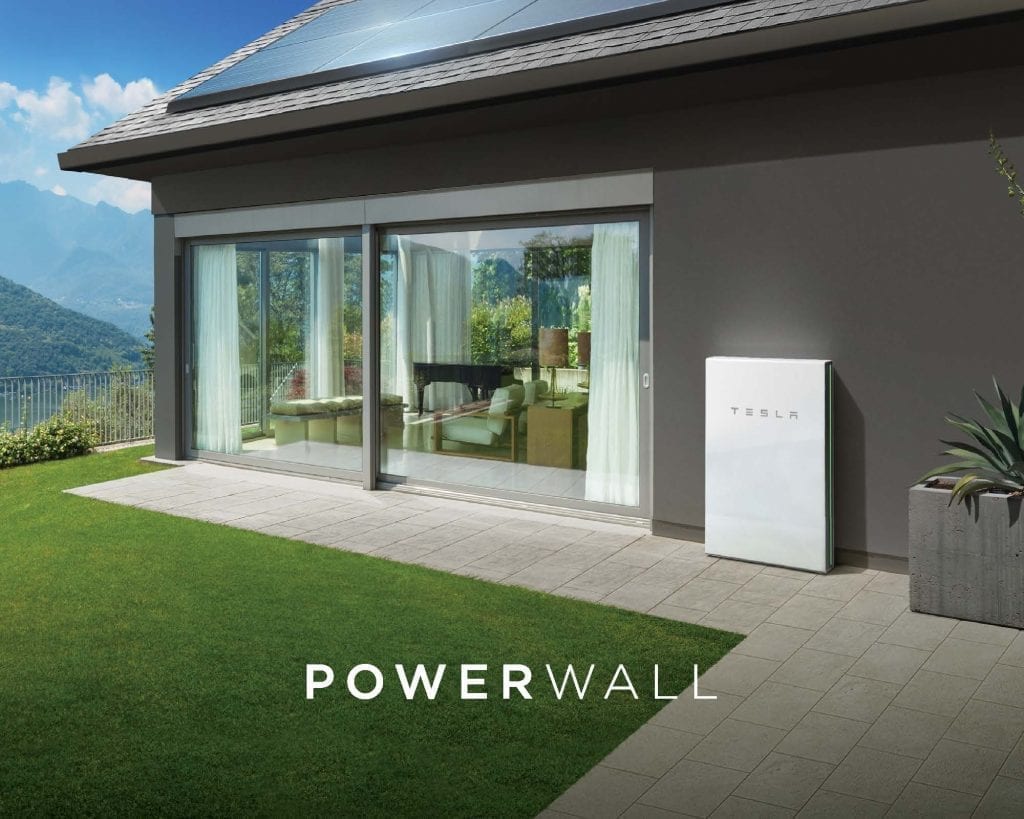 Tesla Powerwall and house