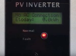 Growatt MTL Solar Inverter No AC Connection